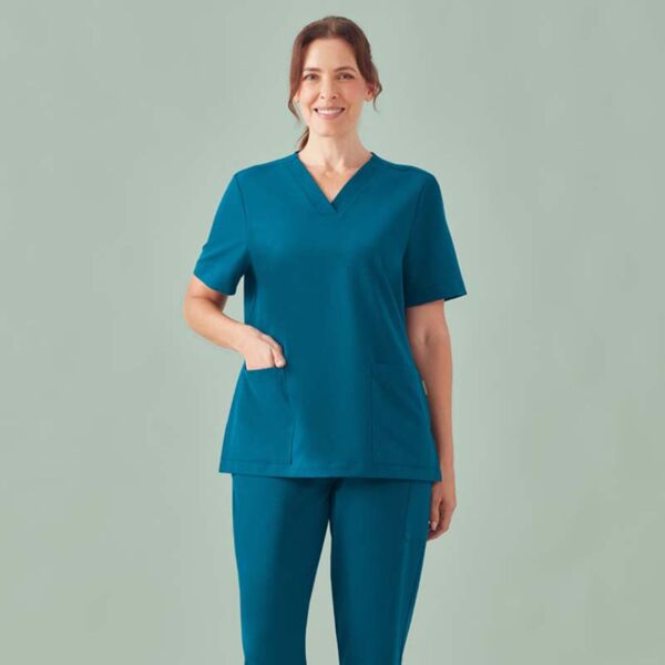 Womens Pulse V-Neck Scrub Top Thumbnail