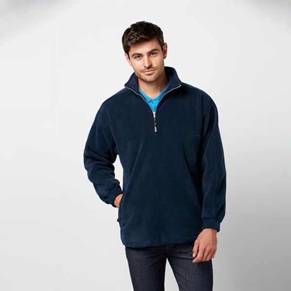 Mens Heavy Weight 1/2 Zip Winter Fleece Thumbnail