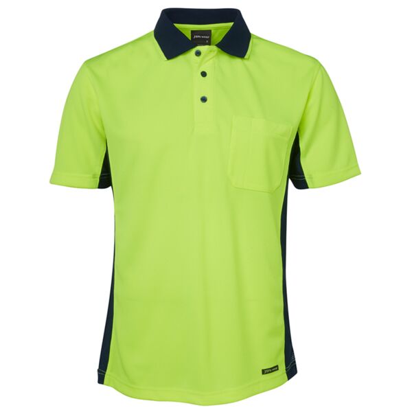 Mens Hi Vis Short Sleeve Sport Polo Thumbnail