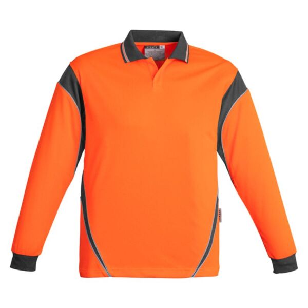 Mens Hi Vis Aztec Polo - Long Sleeve Thumbnail