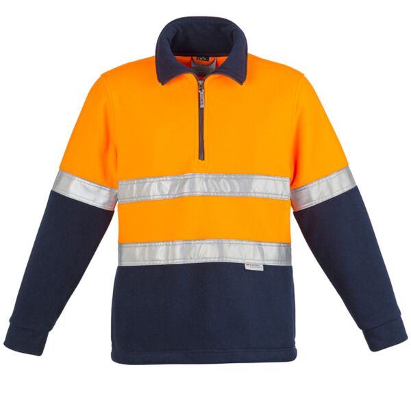 Mens Hi Vis Fleece Jumper Hoop Taped Thumbnail