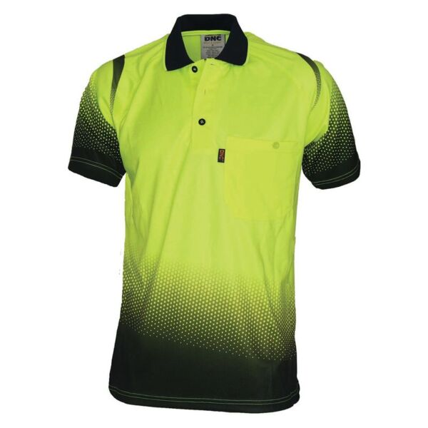 Ocean Hi Vis Sublimated Polo Thumbnail