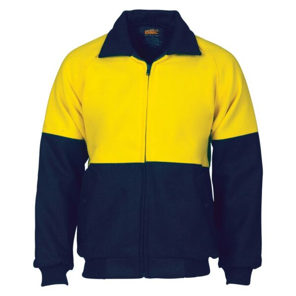 Mens HiVis Two Tone Bluey Bomber Jacket Thumbnail